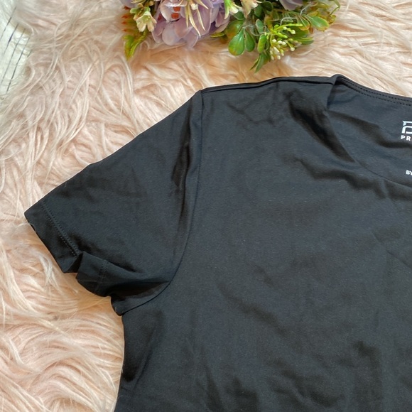 NWT BYLT Premium Basics Contour Short Sleeve Top in Black sz S - Picture 3 of 11